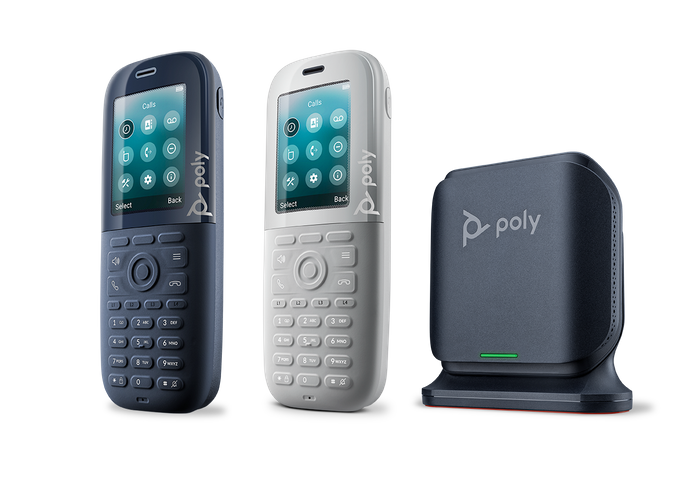 Wireless DECT IP Handsets with Microban Anti-Microbial Coating-by Poly