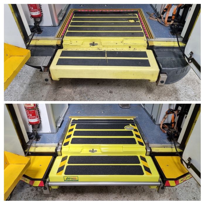 Repair of Lateral Ramp and Replacement Pan