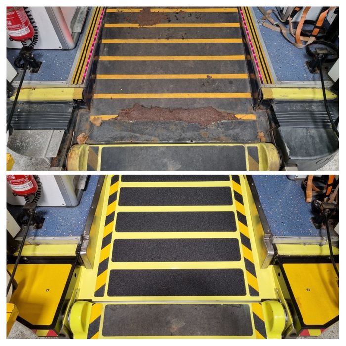 Repair of Lateral Ramp and Replacement Pan