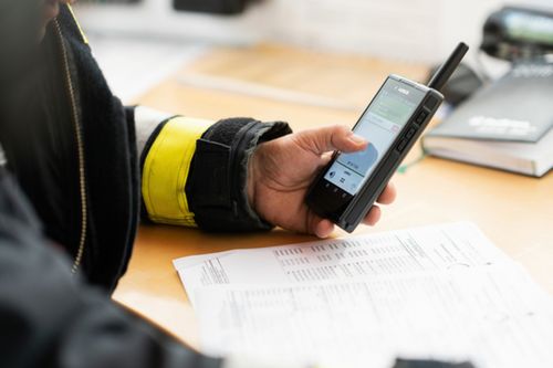 Tactilon Agnet application for secure group communication in smartphones