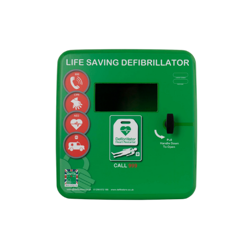 Defib Store 4000 Defibrillator Cabinet - Unlocked - Green