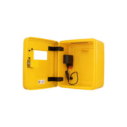 Defib Store 4000 Defibrillator Cabinet - Unlocked - Yellow