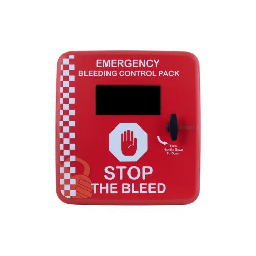 Defib Store 4000 Bleed Control Cabinet - Unlocked - Red