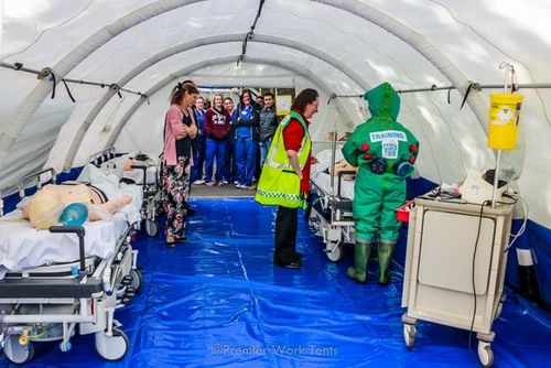 Inflatable Treatment Tent - Guildford Hospital