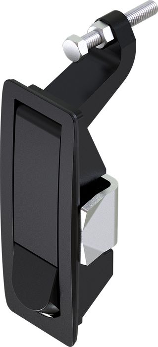 1242 lever latch black powder coated or bright chrome