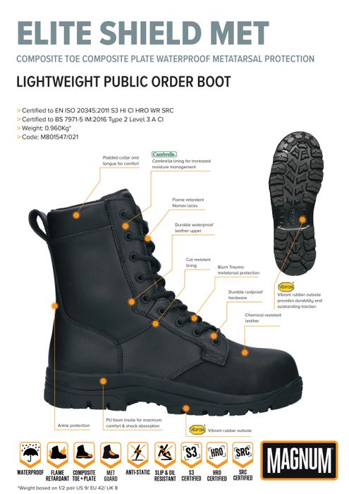 Magnum Elite Shield MET PSU Boot