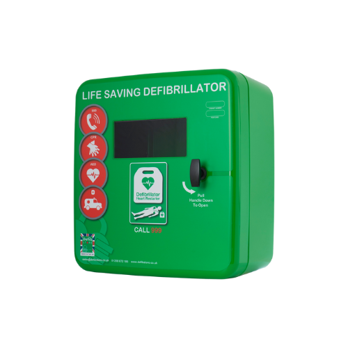 Defib Store 4000PL Defibrillator Cabinet - Permanent Light - Green - Unlocked