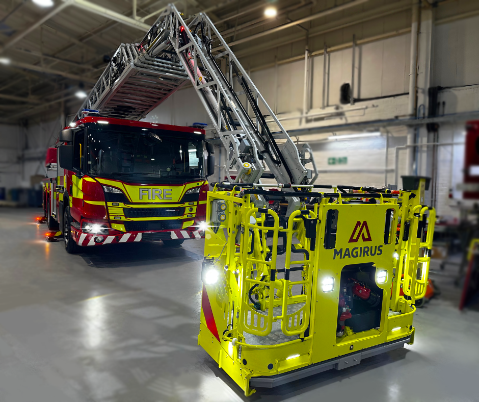 The Northamptonshire Fire and Rescue Service 42m Turntable Ladder