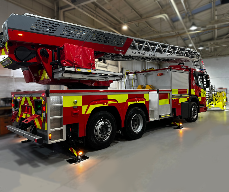 The Northamptonshire Fire and Rescue Service 42m Turntable Ladder