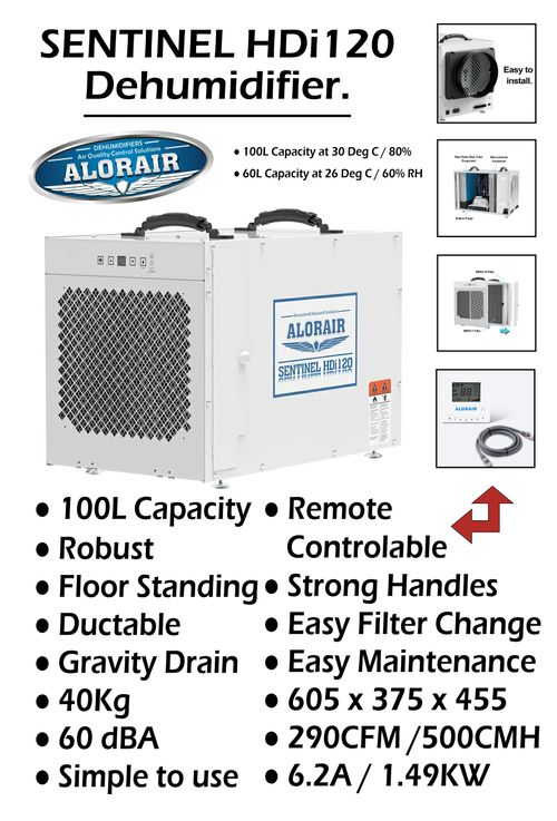 AlorAir Sentinel HDi120 Dehumidifier