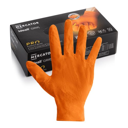 Mercator Ideall Grip Orange Nitrile Multi-Use