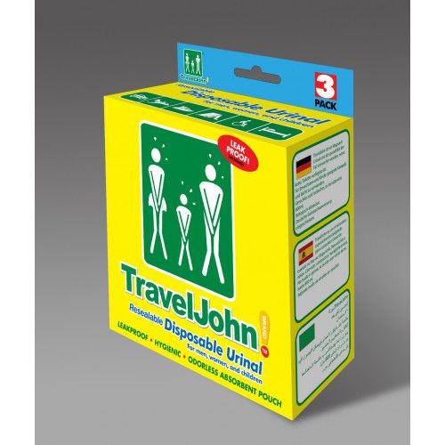 TravelJohn™ Disposable Urinal (pack of 3)