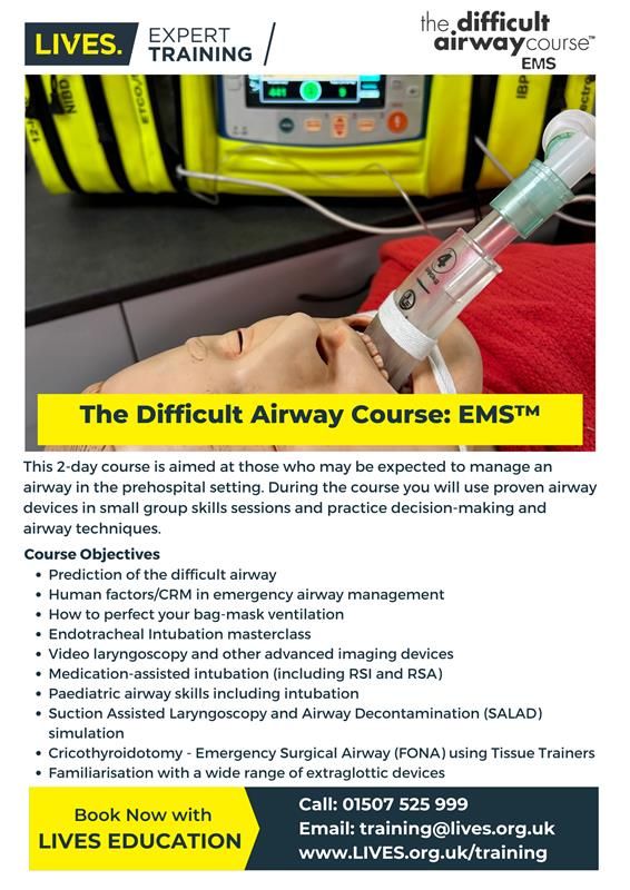 The Difficult Airways Course EMS The Emergency Services Show 2025
