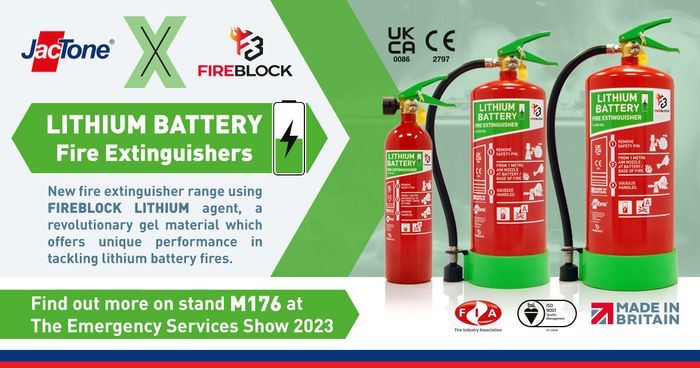 Jactone Lithium Battery Fire Extinguishers - The Emergency Services