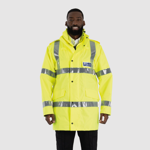 108 - Hi-Vis 3/4 Length Waterproof Jacket