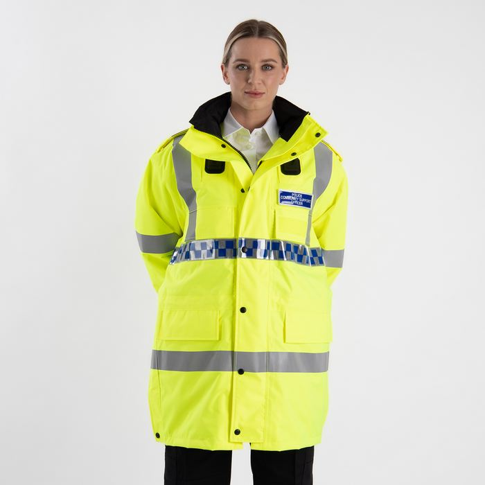 809 - Hi-Vis 3/4 Length Waterproof Jacket