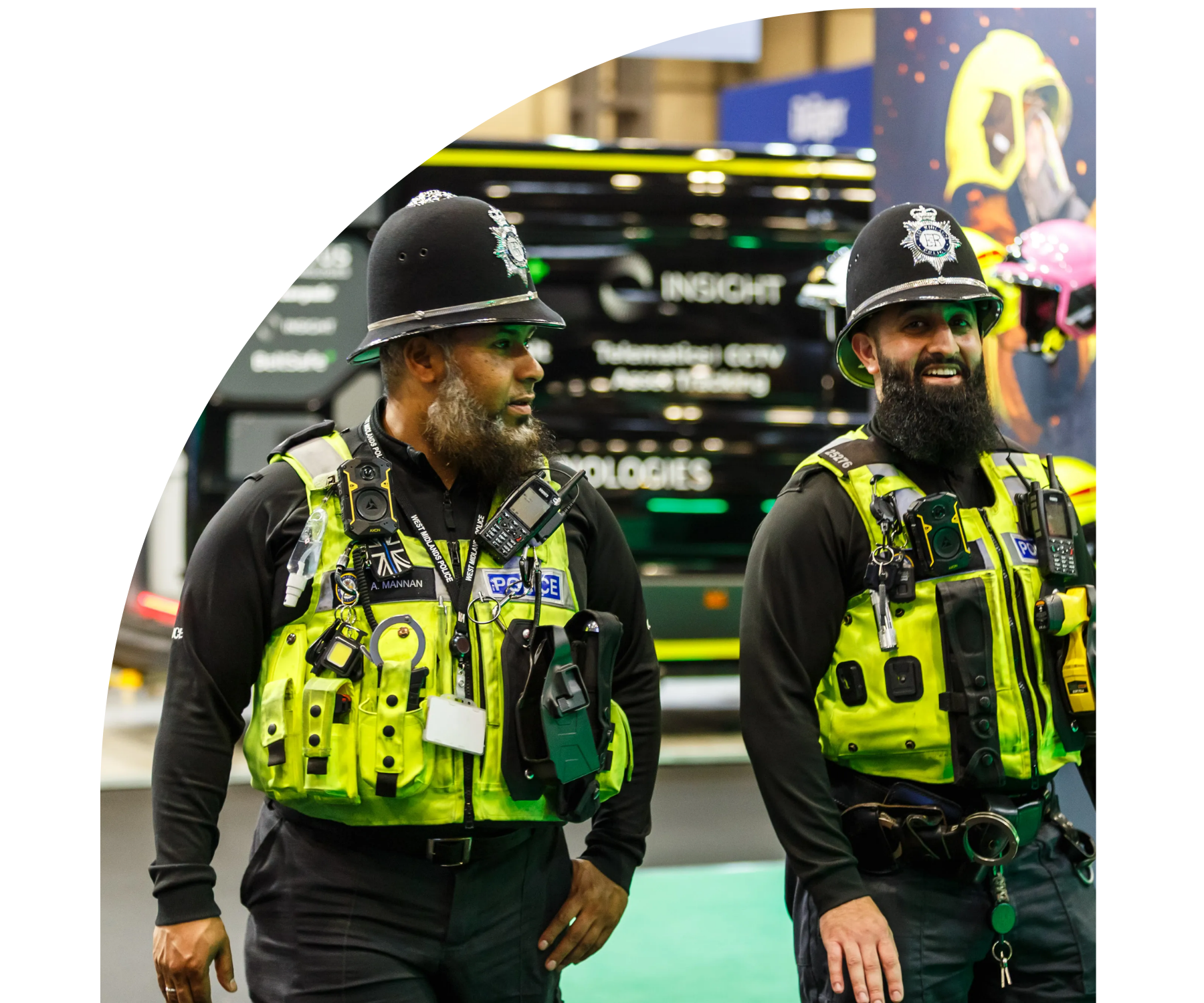 Police officers at ESS 2025