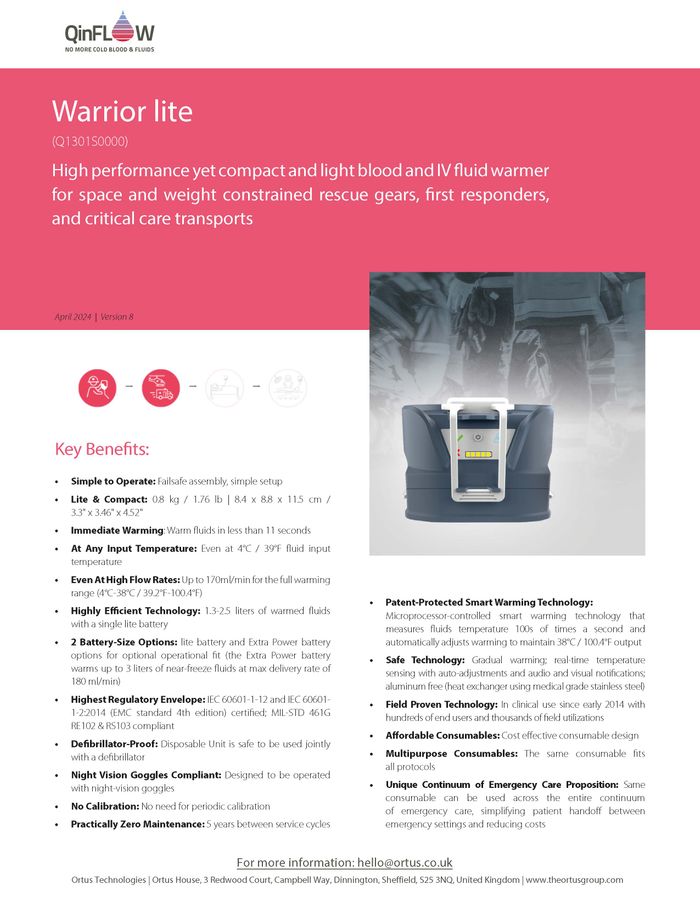 QinFlow WARRIOR lite