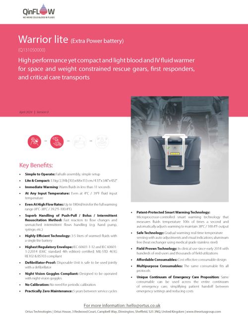 QinFlow WARRIOR lite with extra power