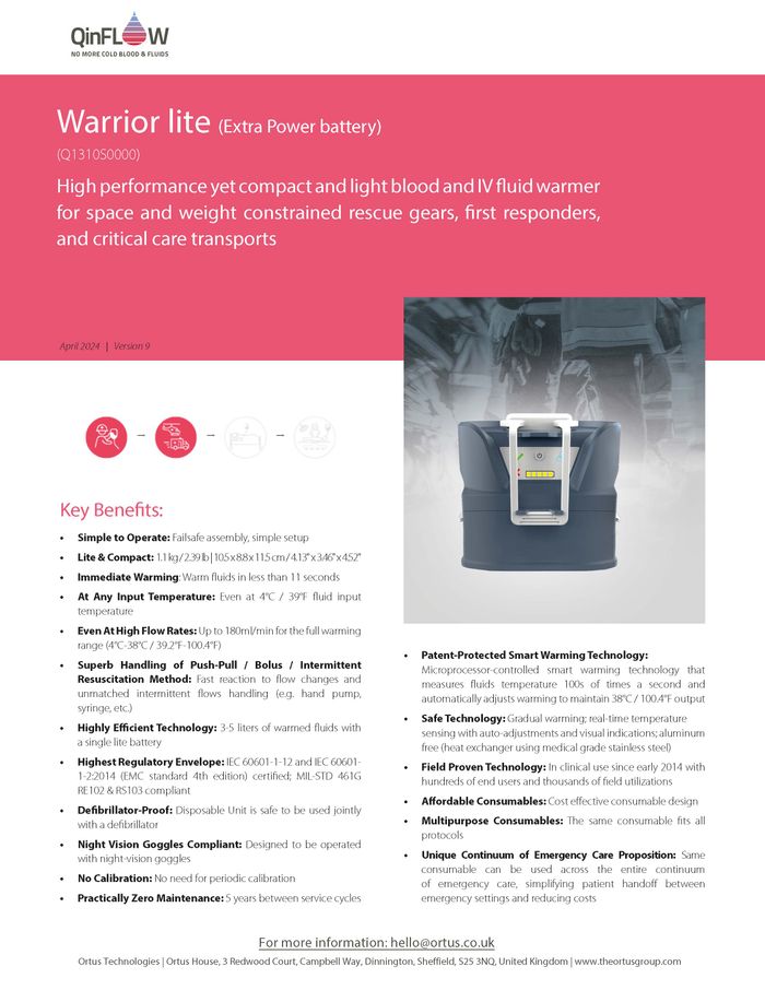 QinFlow WARRIOR lite with extra power