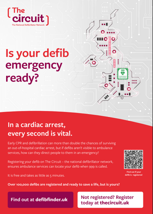 The Circuit - Register your defibrillator 