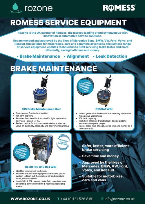 Romess Vehicle Servicing Equipment