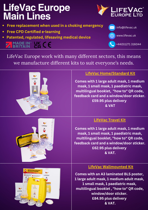 LifeVac Product Range