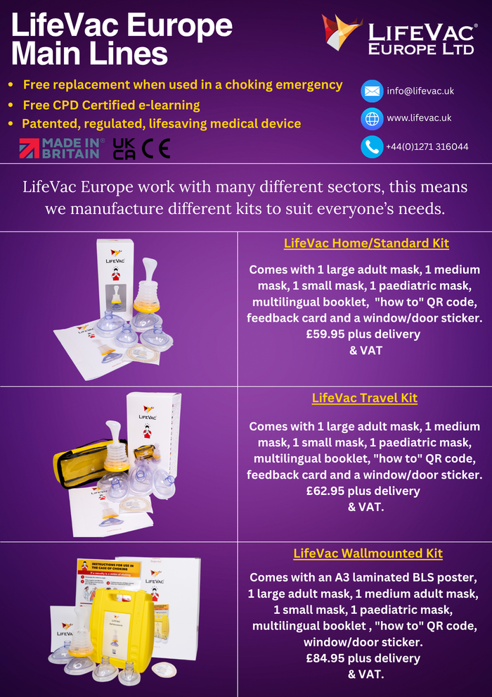 LifeVac Product Range