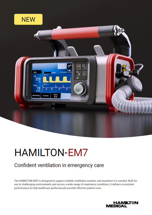 HAMILTON-EM7: Emergency transport ventilator