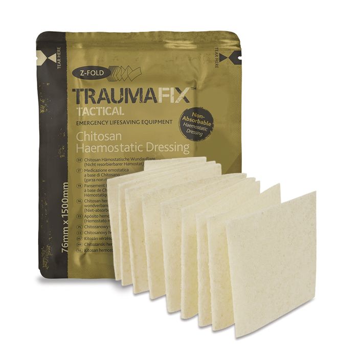 TraumaFix™ Tactical Chitosan Haemostatic Dressing