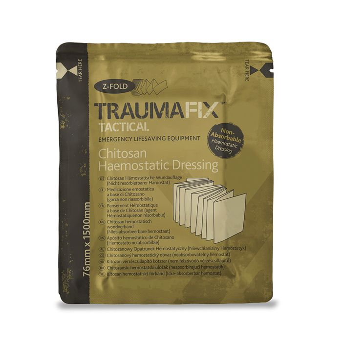 TraumaFix™ Tactical Chitosan Haemostatic Dressing