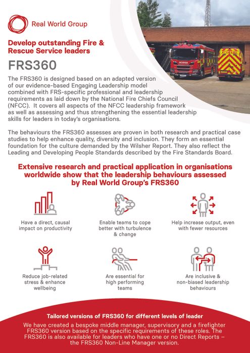 FRS 360 - Bespoke 360 for Fire & Rescue Services 