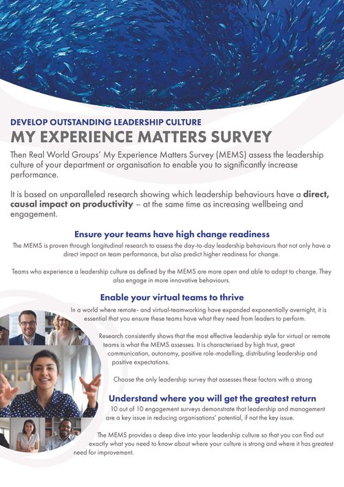 Culture Survey - My Experience Matters 