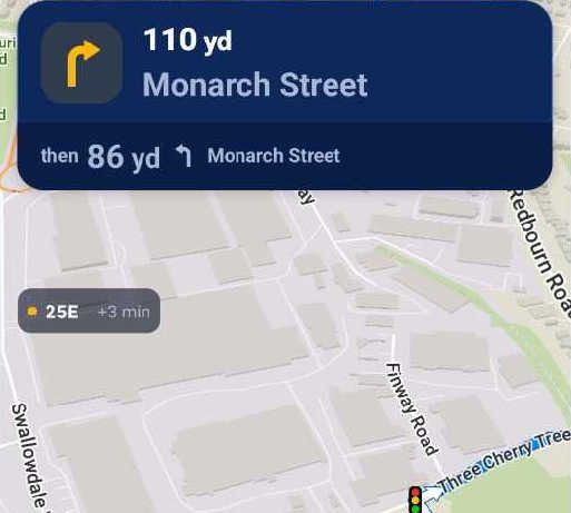 'Shared ETAs' demonstrated by Blue Light Maps