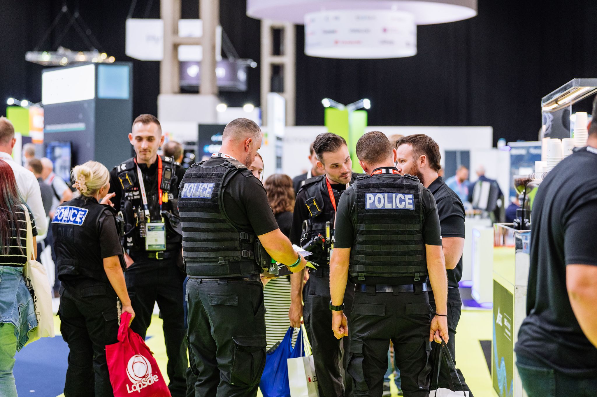POLICE ATTENDING EMERGENCY TECH SHOW