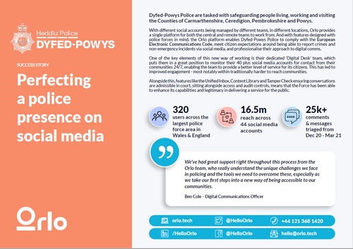 Dyfed Powys Police Success Story