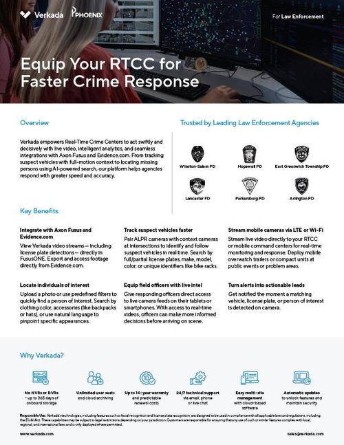 Equip Your RTCC for  Faster Crime Response
