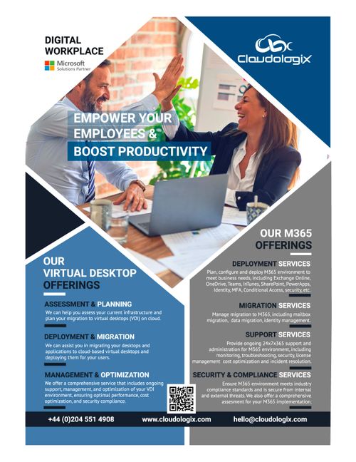 Modern Digital Workplace with Microsoft 365 - Secure, collaborative, and built for hybrid work.