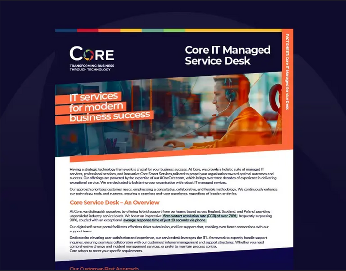  Managed Service Desk