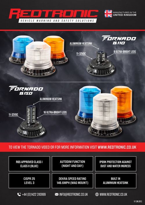 Tornado B110 & B150 Beacons Leaflet