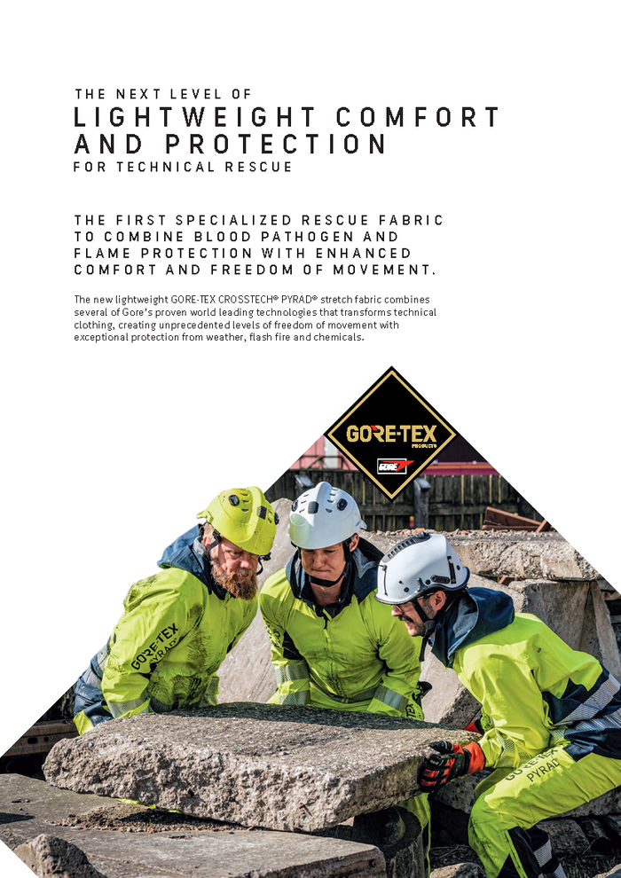 GORE-TEX CROSSTECH® PYRAD® stretch laminates