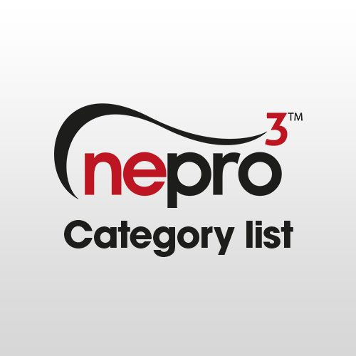 NEPRO3 - Framework category list
