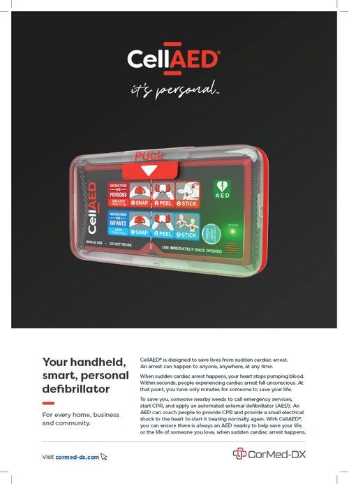 CellAED® brochure and techinical specs document