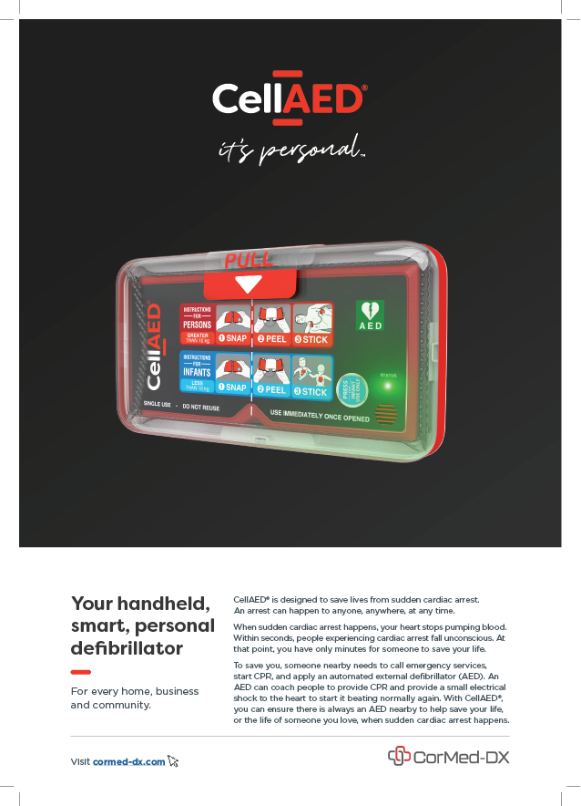 CellAED® brochure and techinical specs document