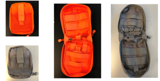 IFAK POUCH (EMPTY) BLACK OR ORANGE