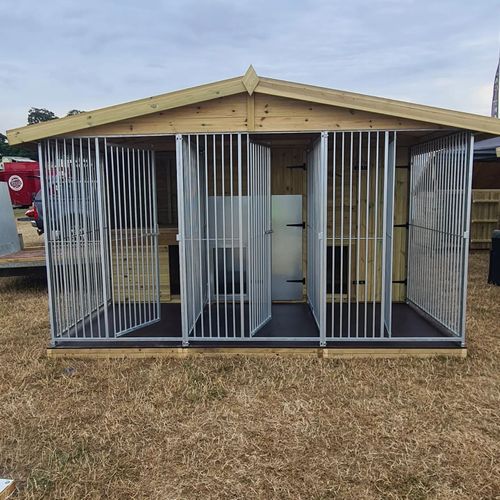 12x8ft Triple Kennel