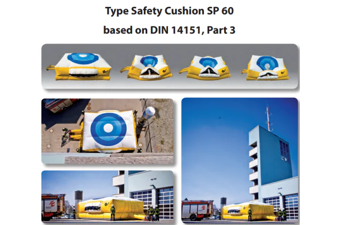 INFLATABLE RESCUE JUMP CUSHIONS - SP16, SP25, SP60