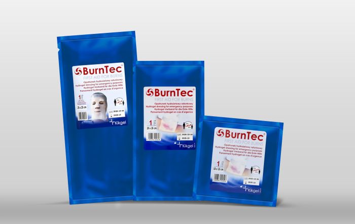 BurnTec - hydrogel dressing for burns and skin injuries