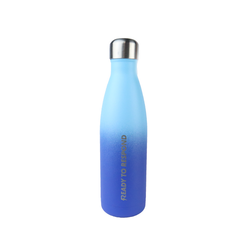 SHO Reusable Deux Bleu Water Bottle with ‘Ready to Respond’ Logo