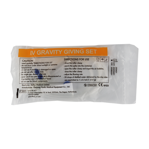 Gravity IV Giving Set by Reflex Medical